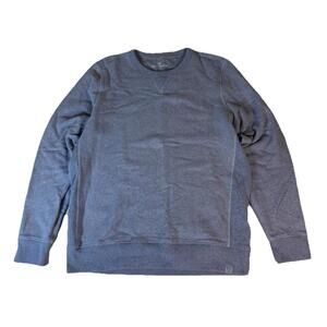 Mack Weldon Sweatshirt Mens Large Blue French Terry Crewneck Ace Pullover Raglan